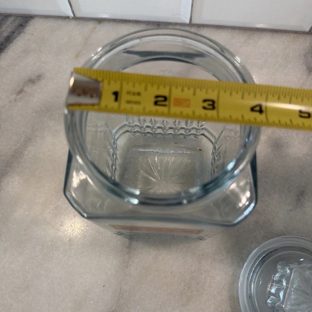 Collectible KOEZE'S APOTHECARY CANISTER JAR Glass 9
